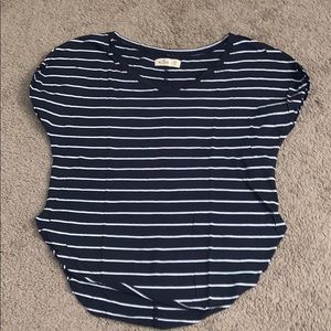 Hollister Striped V Neck